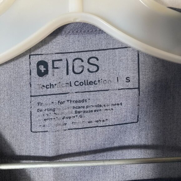 Womens Figs Casma Kade Scrub Set Graphite Gray S Polyester Rayon Spandex #1 - Picture 5 of 12